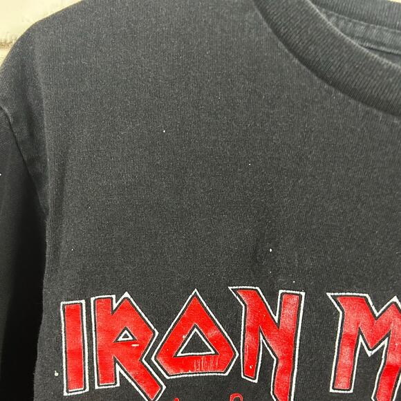 Iron Maiden Black Cropped Tee size M - Picture 5 of 8